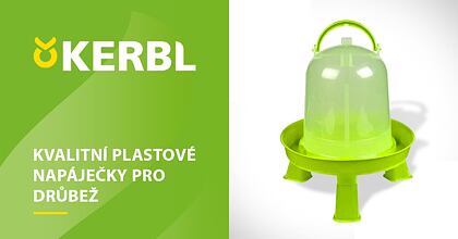 Plastové napáječky KERBL skladem!