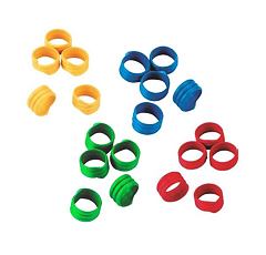 Plastové rozlišovací kroužky pro drůbež - Spirálové Ø 25 mm různé barvy