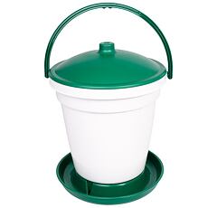 Napájecí kbelík pro drůbež - 18 l - barva zelená