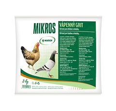 MIKROS VPC - Vápenný grit - Minerální krmivo pro drůbež a holuby