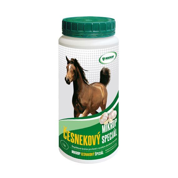 Doplňkové krmivo s vysokým obsahem česneku